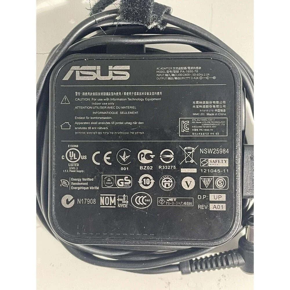 Genuine 65W Asus AC DC Adapter Model PA-1650-78 5.5 mm Tip 19V 3.42A OEM 🔌